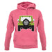 Jw Rear Hyper Green unisex hoodie