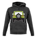 Jw Rear Hyper Green unisex hoodie