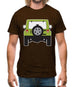 Jw Rear Hyper Green Mens T-Shirt