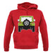 Jw Rear Hyper Green unisex hoodie