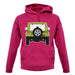 Jw Rear Hyper Green unisex hoodie