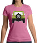 Jw Rear Hyper Green Womens T-Shirt