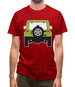 Jw Rear Hyper Green Mens T-Shirt