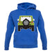 Jw Rear Hyper Green unisex hoodie