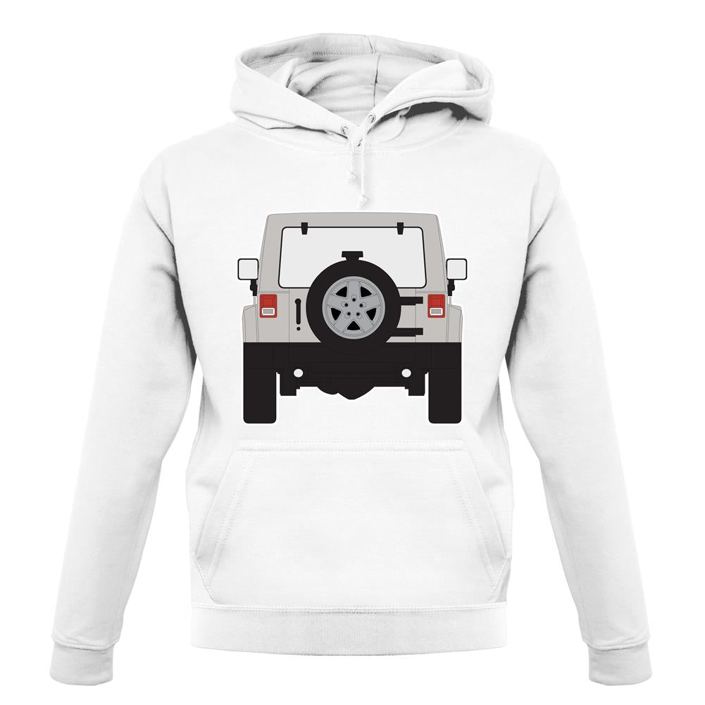Jw Rear Hyper Grey Stone unisex hoodie