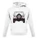 Jw Rear Hyper Grey Stone unisex hoodie