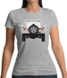 Jw Rear Hyper Grey Stone Womens T-Shirt