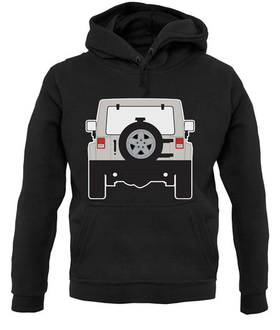 Jw Rear Hyper Grey Stone unisex hoodie