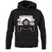 Jw Rear Hyper Grey Stone unisex hoodie