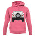 Jw Rear Hyper Grey Stone unisex hoodie