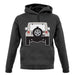 Jw Rear Hyper Grey Stone unisex hoodie