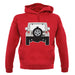 Jw Rear Hyper Grey Stone unisex hoodie