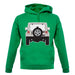 Jw Rear Hyper Grey Stone unisex hoodie
