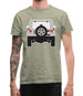 Jw Rear Hyper Grey Stone Mens T-Shirt