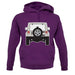 Jw Rear Hyper Grey Stone unisex hoodie