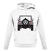 Jw Rear Hyper Silver unisex hoodie