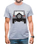 Jw Rear Hyper Silver Mens T-Shirt