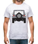 Jw Rear Hyper Silver Mens T-Shirt