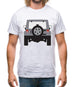 Jw Rear Hyper Silver Mens T-Shirt