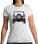 Jw Rear Hyper Silver Womens T-Shirt