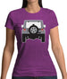 Jw Rear Hyper Silver Womens T-Shirt