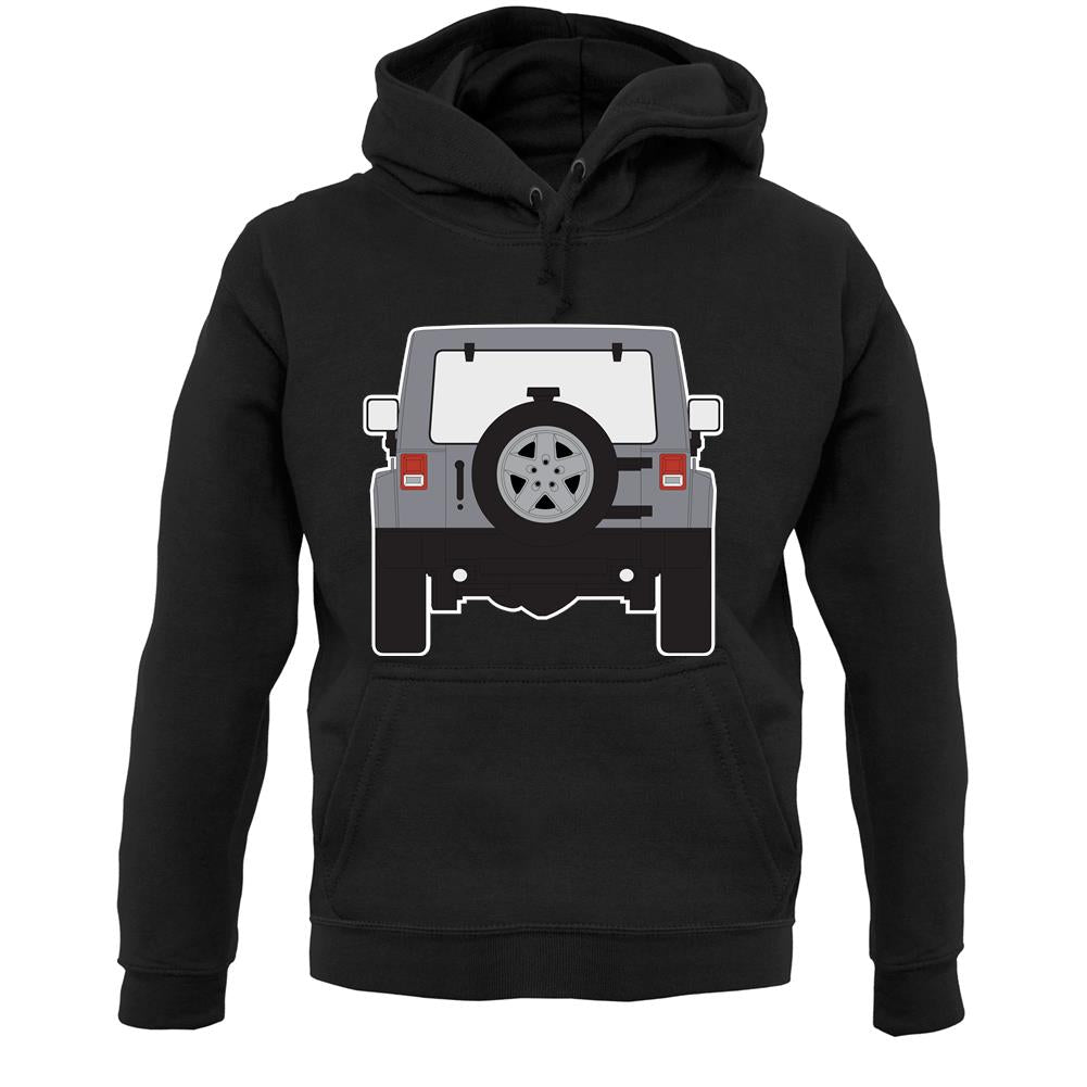 Jw Rear Hyper Silver Unisex Hoodie