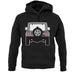 Jw Rear Hyper Silver unisex hoodie