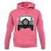 Jw Rear Hyper Silver unisex hoodie