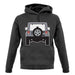 Jw Rear Hyper Silver unisex hoodie