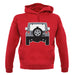 Jw Rear Hyper Silver unisex hoodie