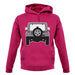 Jw Rear Hyper Silver unisex hoodie