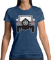 Jw Rear Hyper Silver Womens T-Shirt