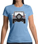 Jw Rear Hyper Silver Womens T-Shirt