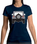 Jw Rear Hyper Silver Womens T-Shirt