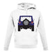 Jw Rear Hyper Purple unisex hoodie