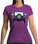 Jw Rear Hyper Purple Womens T-Shirt