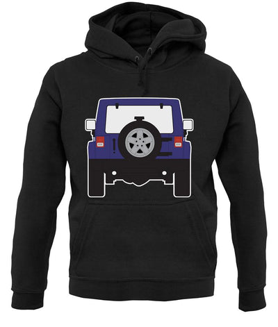 Jw Rear Hyper Purple unisex hoodie