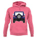 Jw Rear Hyper Purple unisex hoodie