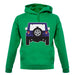 Jw Rear Hyper Purple unisex hoodie