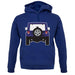 Jw Rear Hyper Purple unisex hoodie