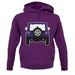 Jw Rear Hyper Purple unisex hoodie