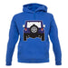 Jw Rear Hyper Purple unisex hoodie