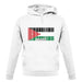 Jordan Barcode Style Flag unisex hoodie