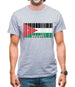 Jordan Barcode Style Flag Mens T-Shirt