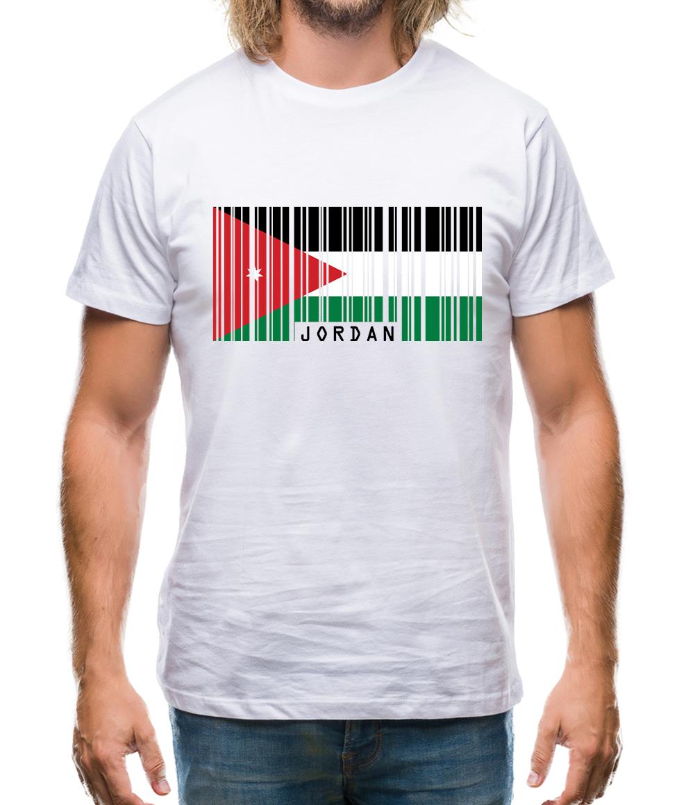 Jordan Barcode Style Flag Mens T-Shirt
