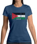 Jordan Barcode Style Flag Womens T-Shirt