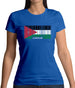 Jordan Barcode Style Flag Womens T-Shirt