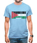 Jordan Barcode Style Flag Mens T-Shirt