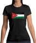 Jordan Grunge Style Flag Womens T-Shirt