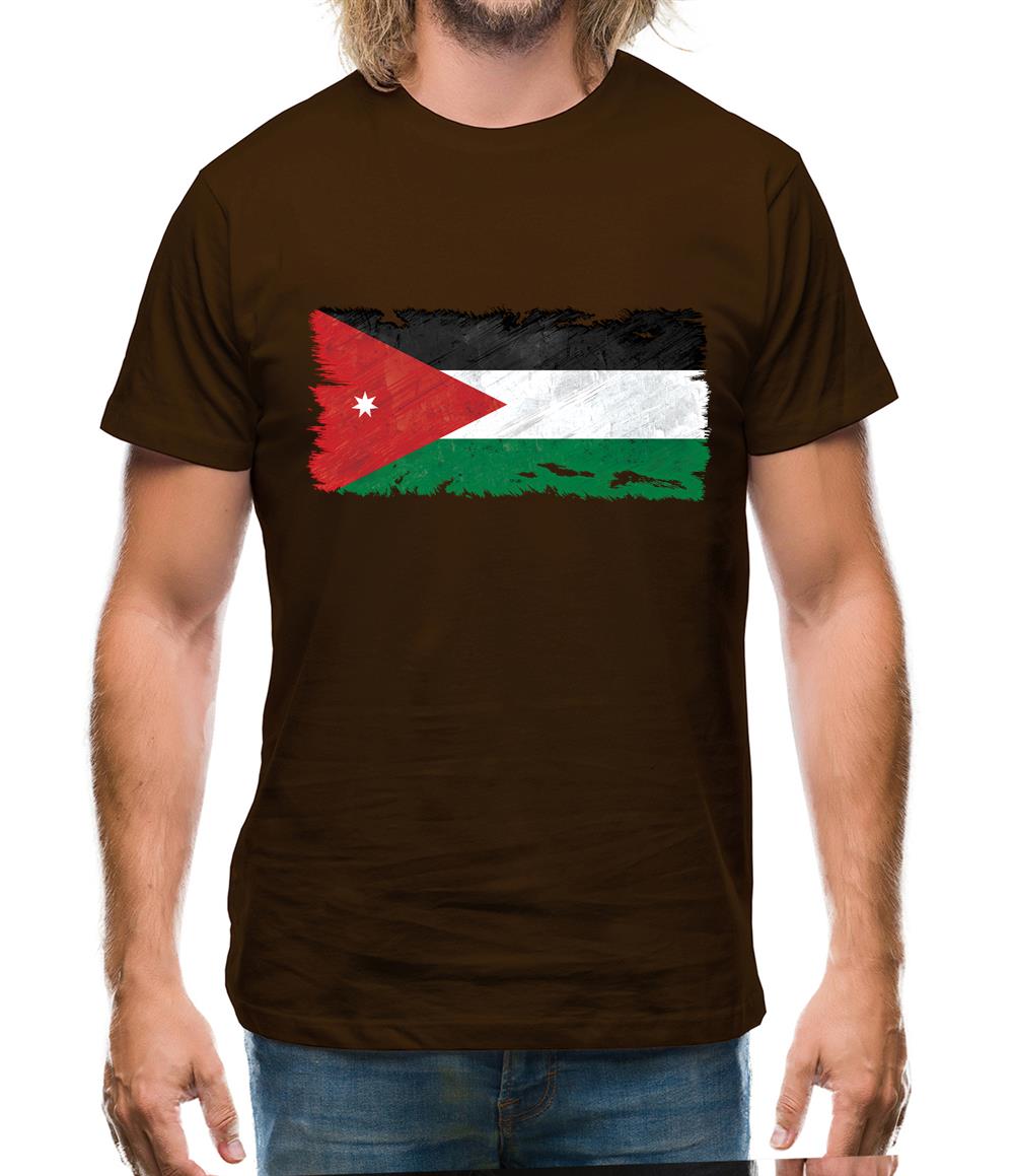 Jordan Grunge Style Flag Mens T-Shirt